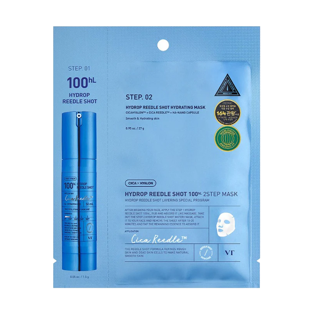 VT Cosmetics Hydrop Reedle Shot 100 , 2nd step Watery Mask 27g