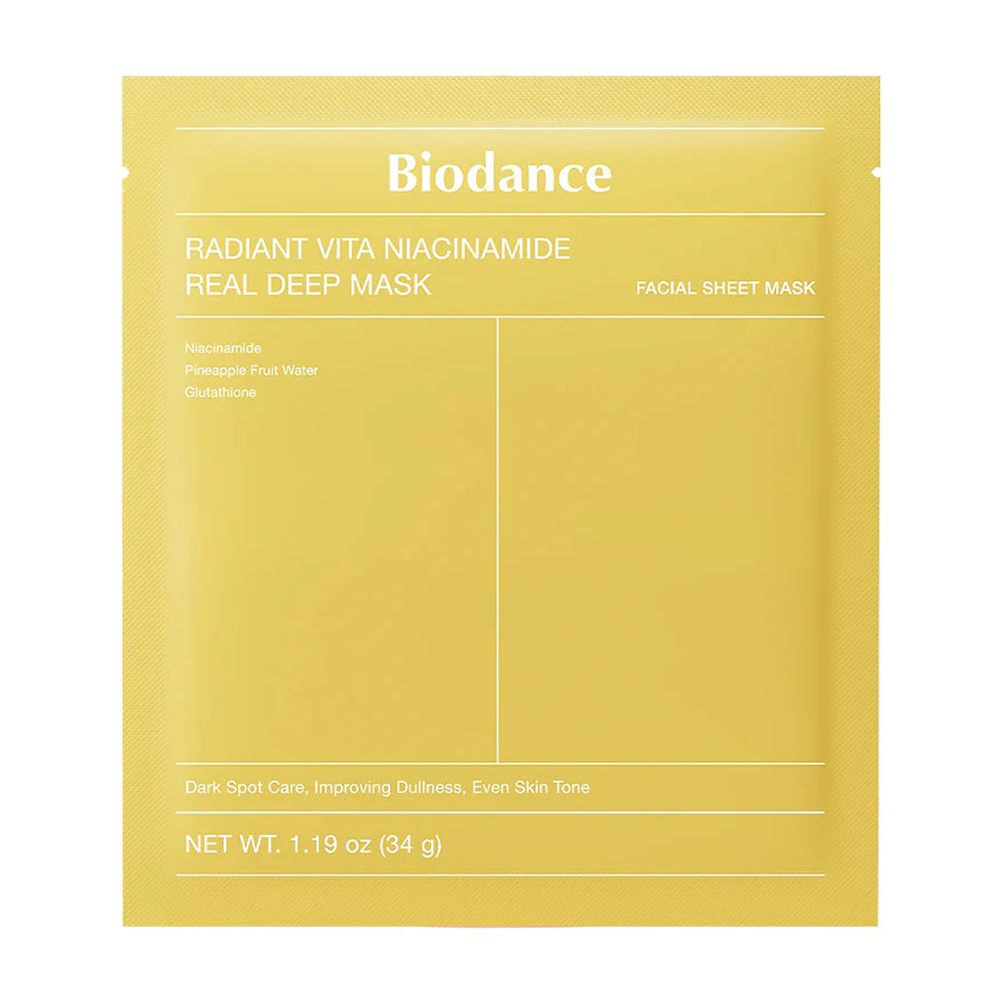 Biodance Radiant Vita Niacinamide Real Deep Mask 34g