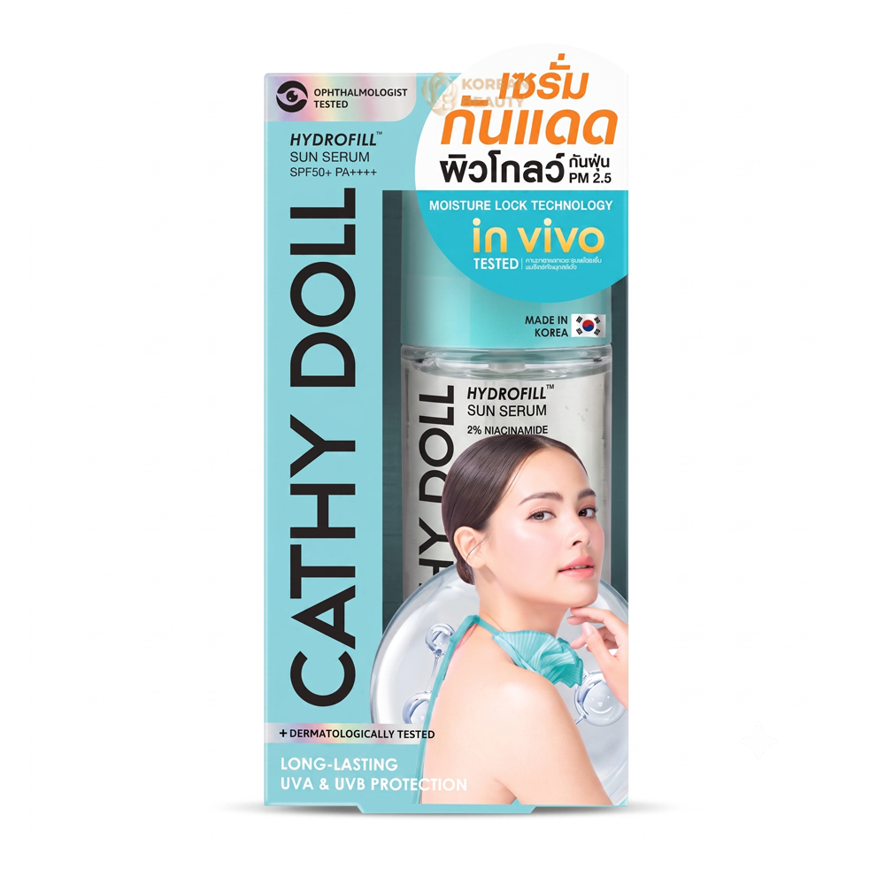Cathy doll hydrofill sun serum spf50+ pa++++ 30ml
