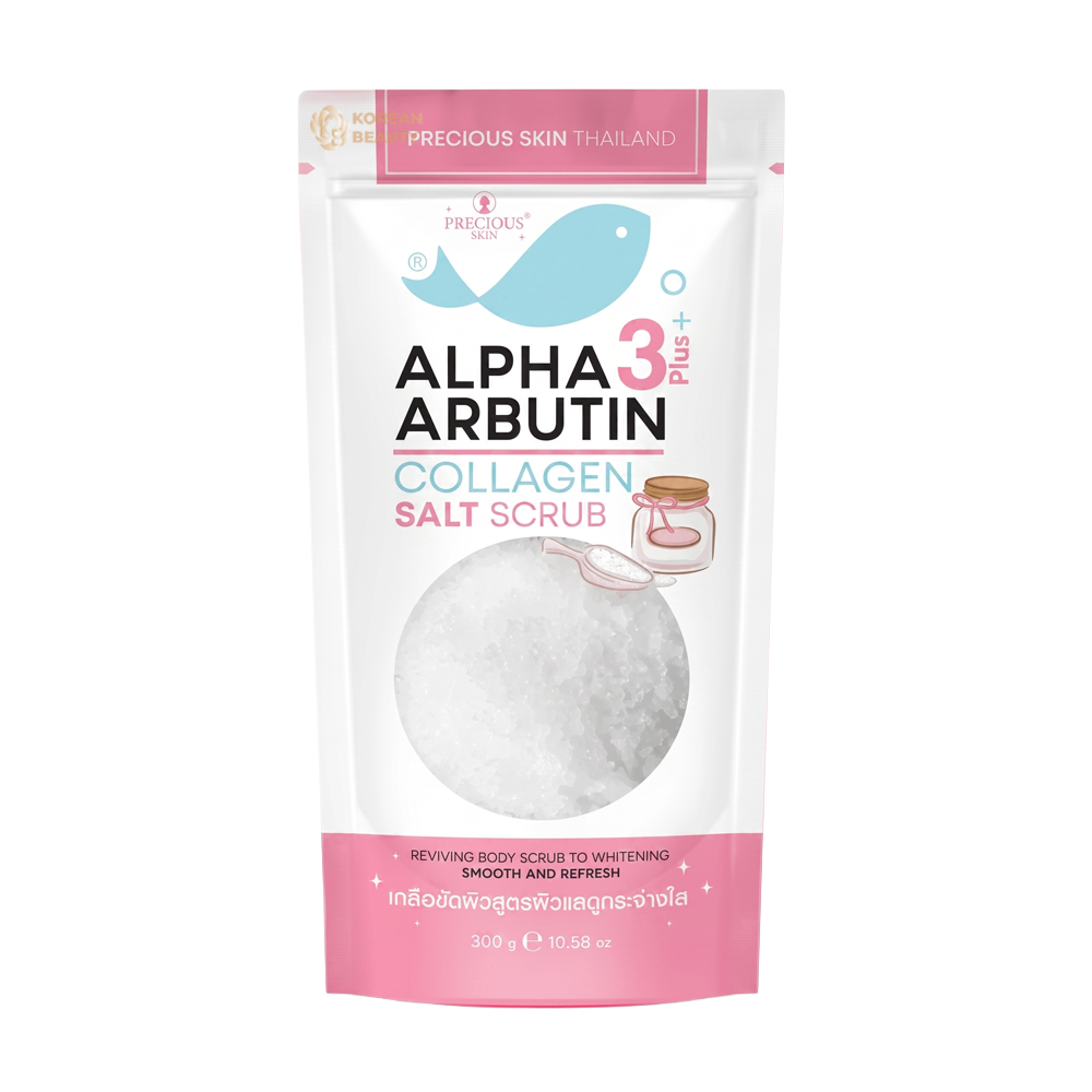Precious Skin Alpha arbutin 3plus collagen salt scrub 300g
