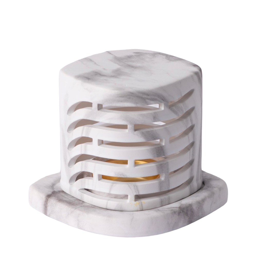 Incense burner white Marble