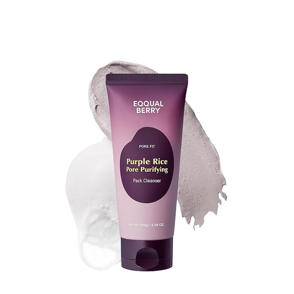 EQQUALBERRY purple rice pore purifying pack cleanse-Pore fit sea silt Clay 130g