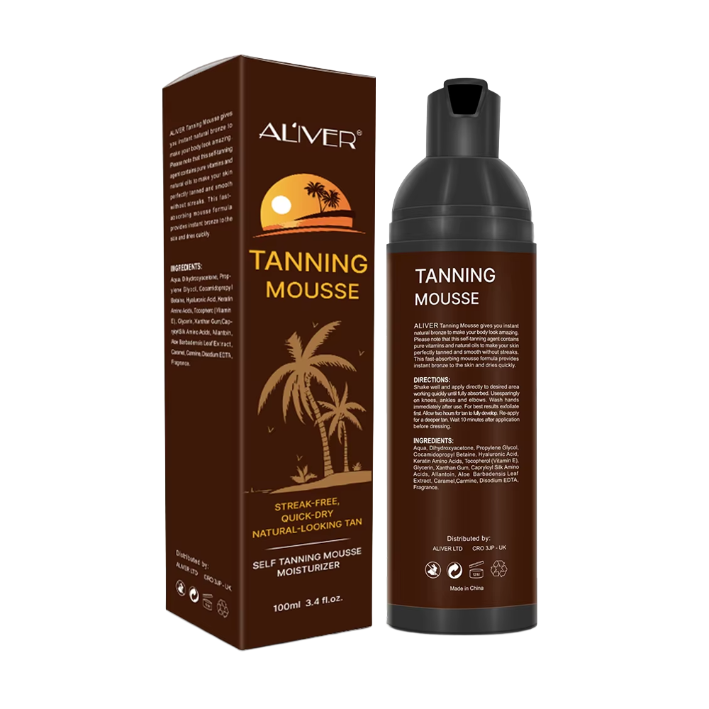Aliver Instant Sunless Self Tanning Mouss 100 ml