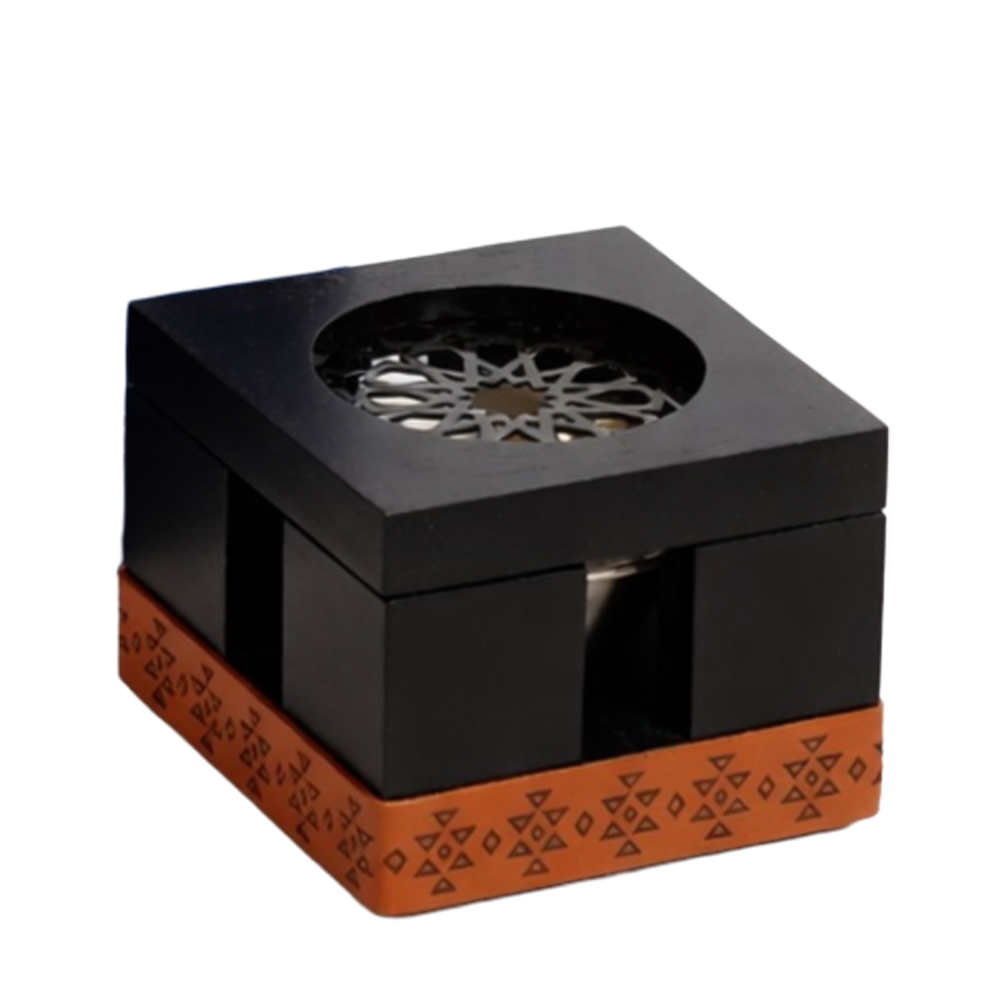 Sadeem Incense Burner - Black and brown
