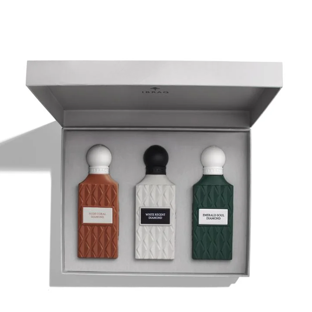 ibraq Ibrahim Al Qurashi Diamond Grey Box 2 Eau du Perfum Set 3x75ml