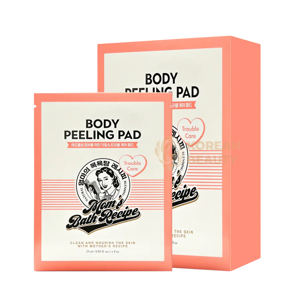 Mom's Bath Recipe - Body Care Exfoliating Pad 1box (25ml:8)