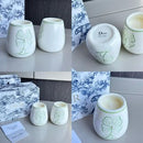 DIOR Lily of the Valley Four-Leaf Clover Jade Ceramic Scented Candle Set
