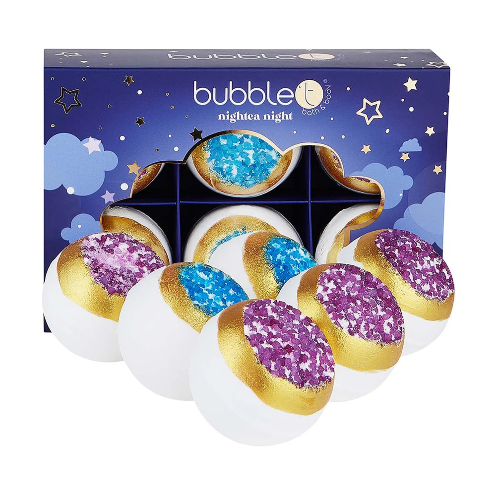 Bubble T nightea night Geode Bath Fizzers 6pcs