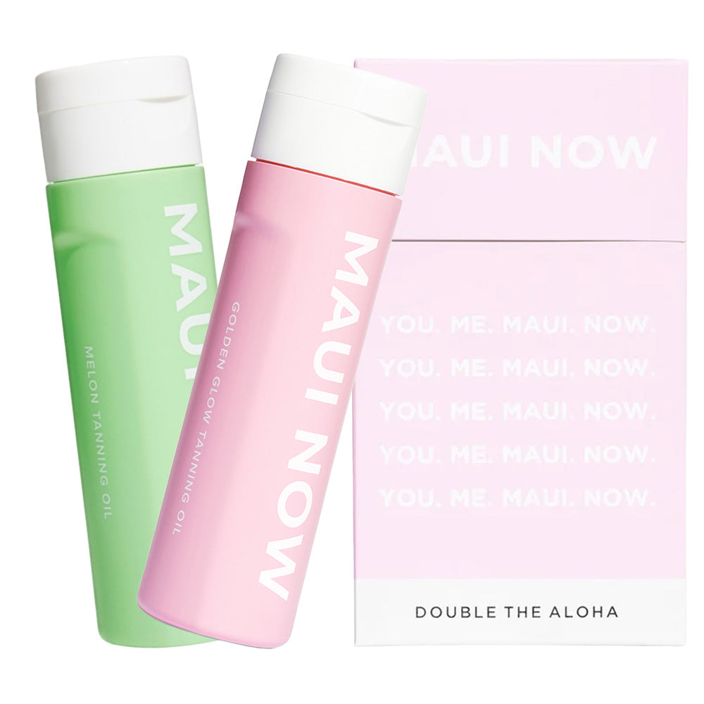 Maui Now Double Aloha Tanning Oil Set