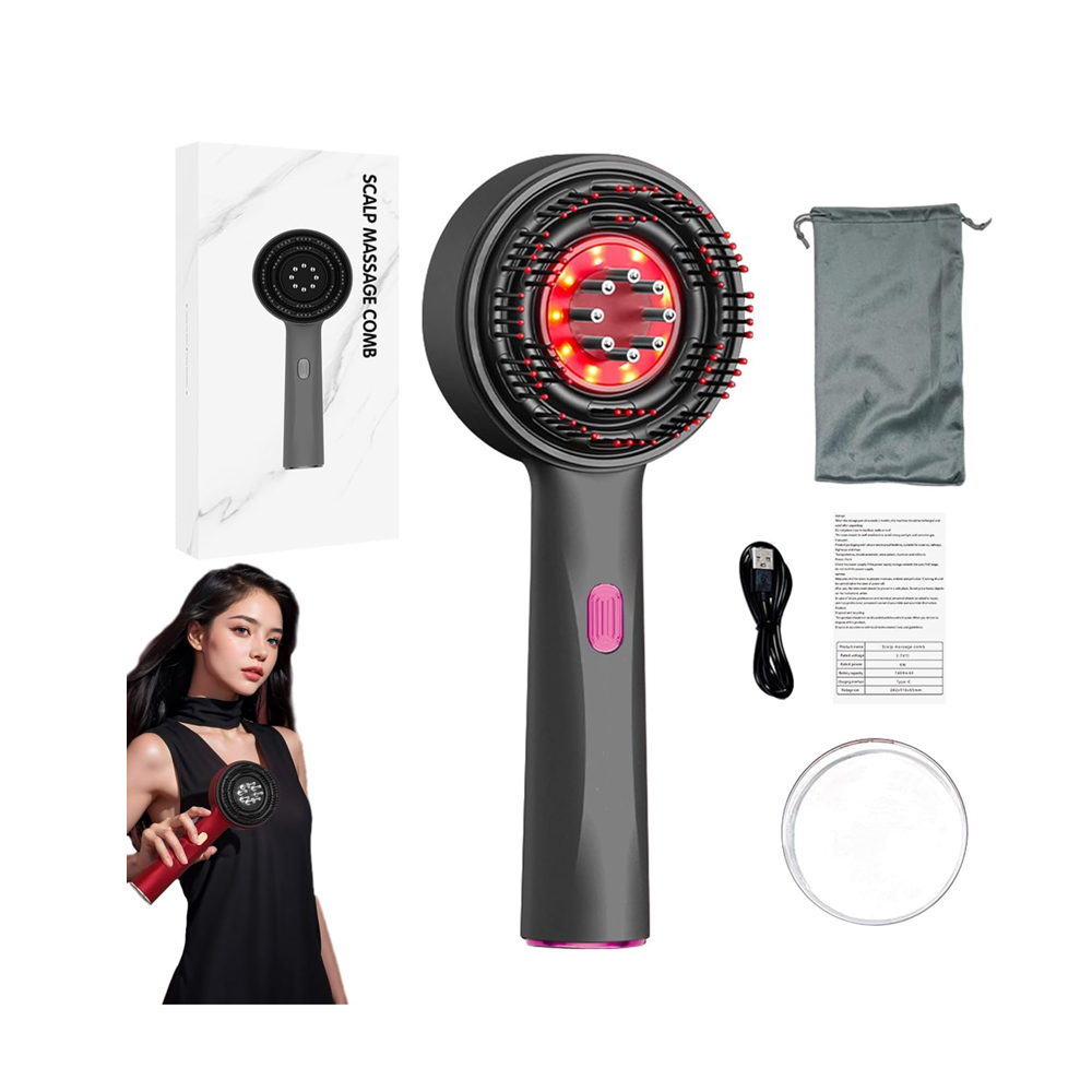 Sensation Multi-functional Massage Comb-grey
