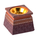 Beautiful incense burner brown