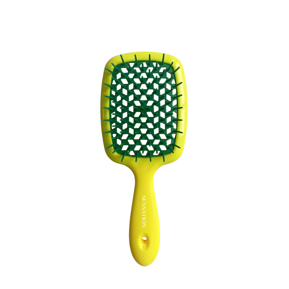 Sensation Super Magic Hair Brush - Yellow & Green