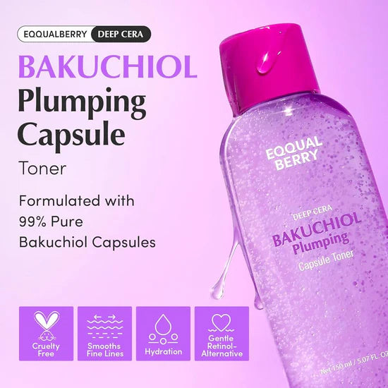EQQUALBERRY Bakuchiol Plumping Capsule Toner-150ml