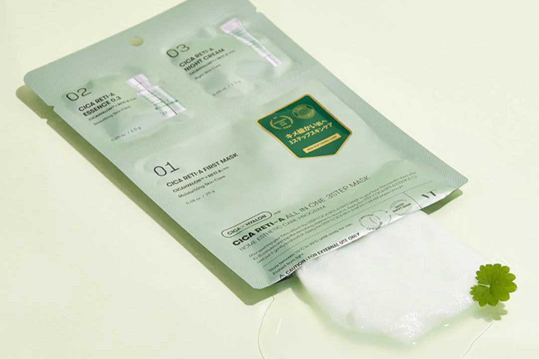 VT COSMETICS Cica Reti-A All-In-One 3-Step Sheet Mask