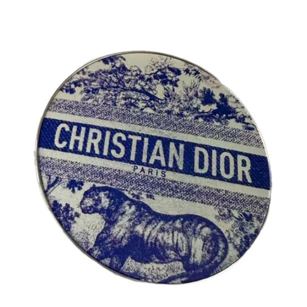 christian dior toile de jouy blue compact pocket mirror