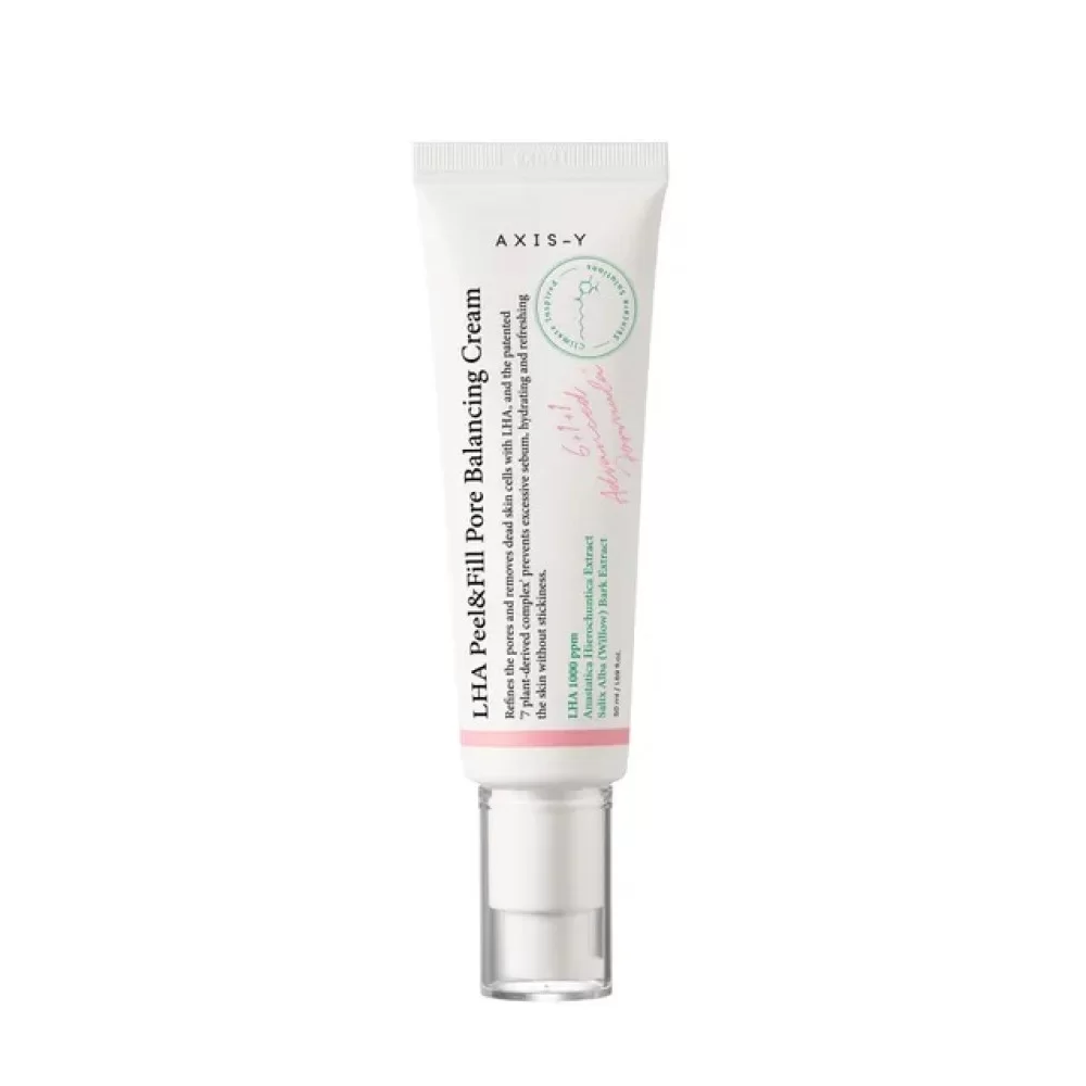 AXIS-Y LHA Peel & Fill Pore Balancing Cream | 50 ml | Pore Minimizing | Pore Care | Pore Cream | Pore Tightening | Kbeauty