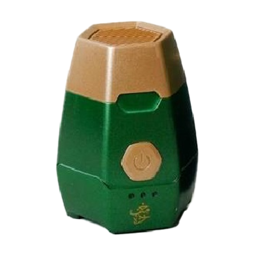 Portable Electronic Hair Burner -green and gold