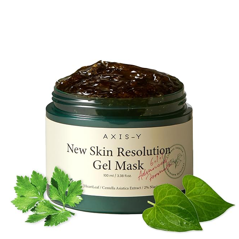 AXIS-Y New Skin Resolution Gel Mask 100ml | Skincare Face Mask | Heartleaf | Niacinamide | Skin Soothing | Korean Skincare