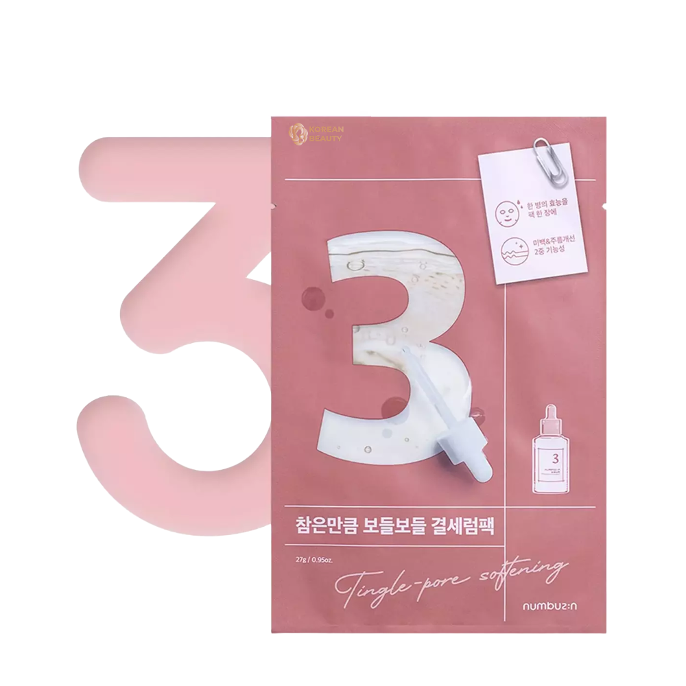 Numbuzin No.3 Tingle-Pore Softening Sheet Mask