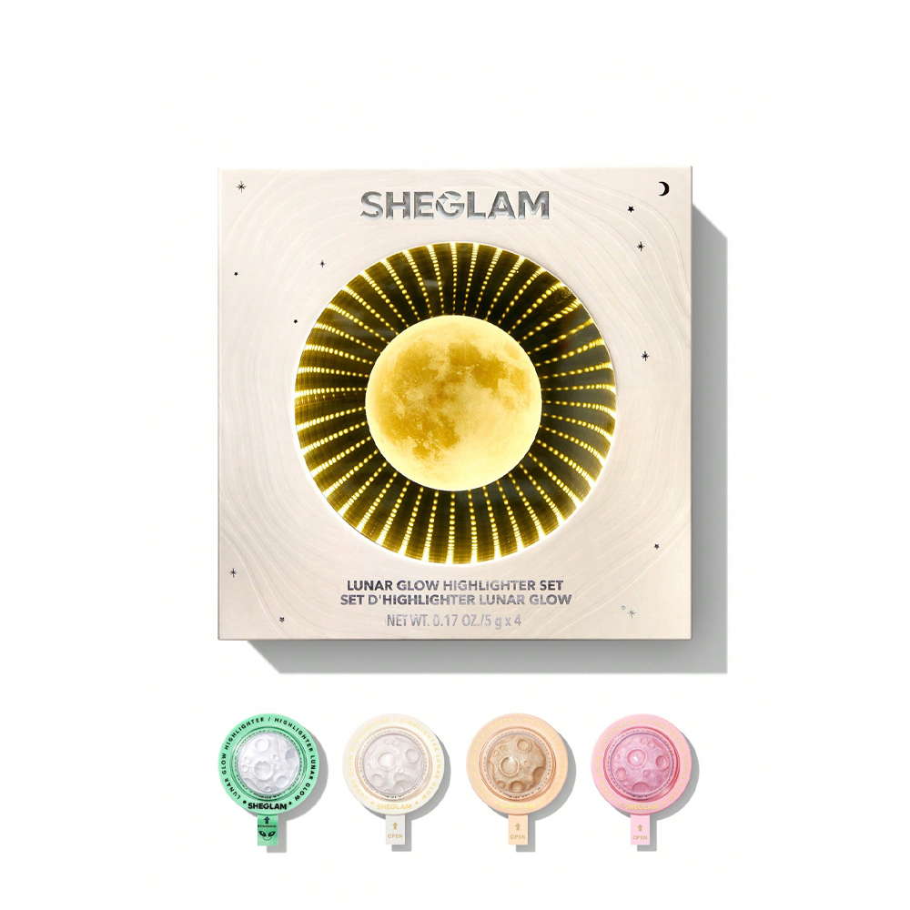 sheglam lunar glow highlighter set 5g 4piece