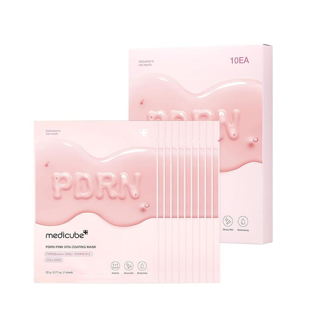Medicube PDRN Pink Vita Coating Sheet Mask 10pcs