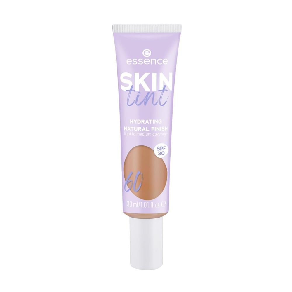 essence skin tint hydrating natural finish 20 light to medium coverage spf30 30ml