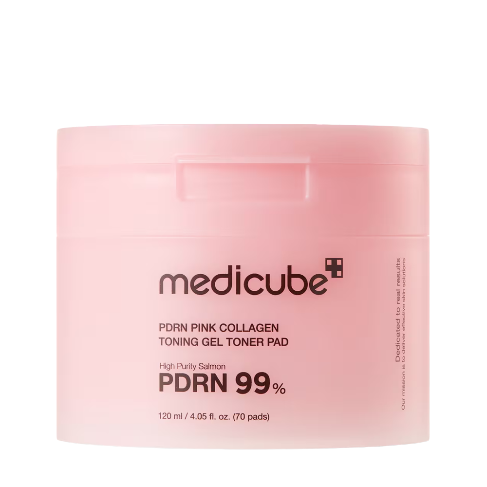 MEDICUBE PDRN 99% Pink Collagen Toning Gel Toner -70 Pads
