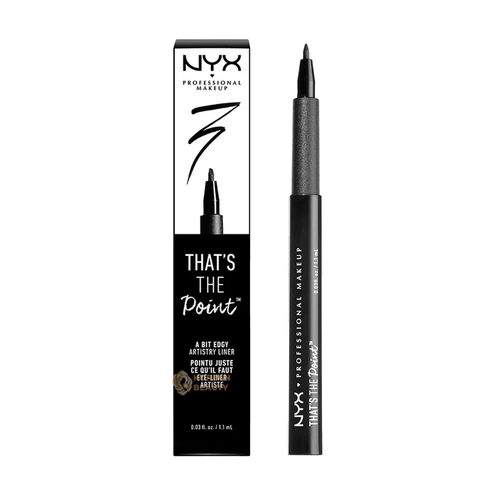 NYX That's The Point Liner Waterproof Liquid Eyeliner-TTPE03 Black
