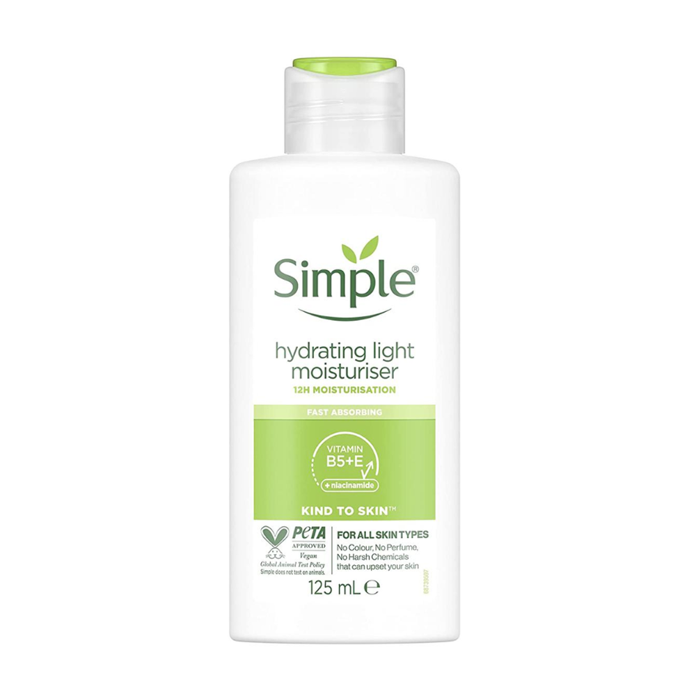 Simple Hydrating Light Moisturiser 12h Moisturisation 125ml