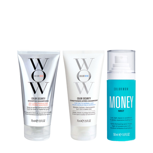 Color Wow Mini Essentials Trio Kit - Shampoo, Conditioner and Money Mist