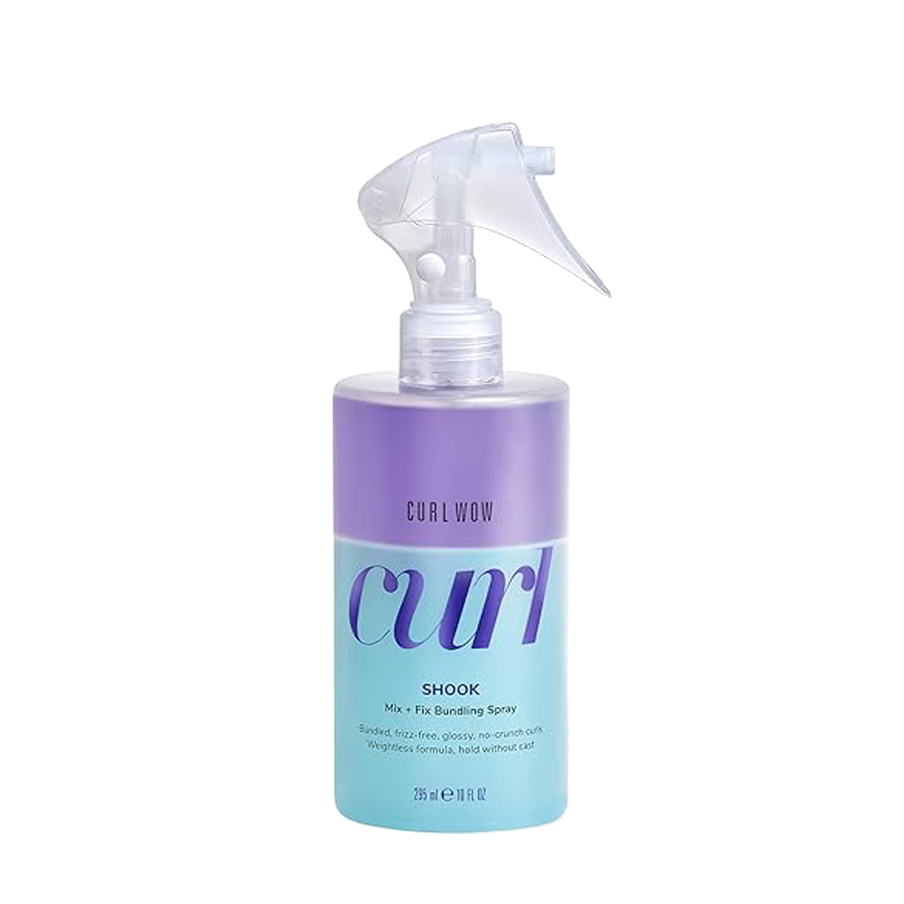 COLOR WOW Curl Wow Shook Mix + Fix Bundling Spray – Shake-to-activate spray combines powerful hydrators + crunch-free polymers for perfectly defined, glossy, frizz-free curls 295 ml