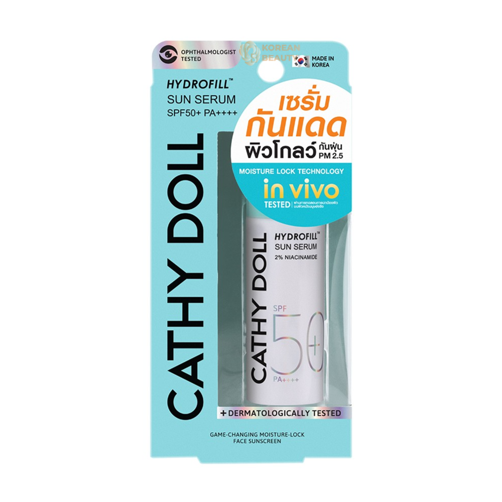 Cathy doll hydrofill sun serum spf50+ pa++++2% nicinamide 10ml