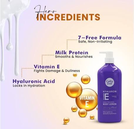 Cathy doll hyaluron vitamin e milk protein body Cleanser with Vitamin E 520ml