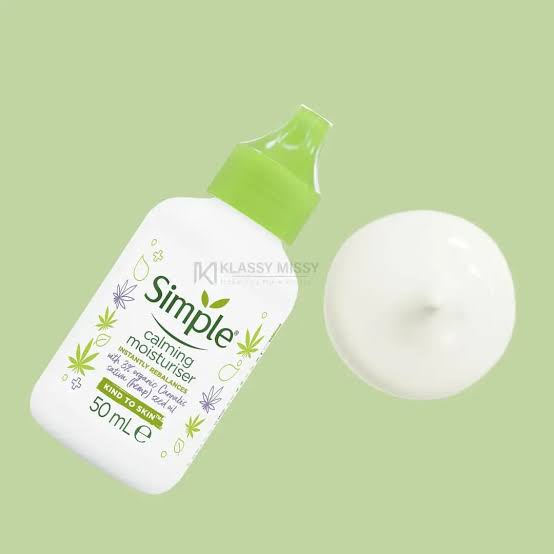 Simple Calming Moisturiser Skin Cream 50 ML