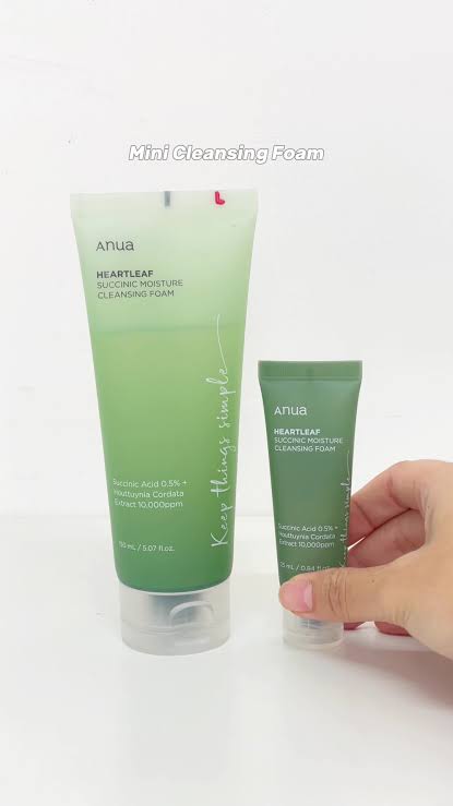 Anua Heartleaf Succinic Moisture Cleansing Foam Mini 25ml