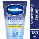 Vaseline Hijab Bright Omega Night Renew Nourishing Serum 180ml