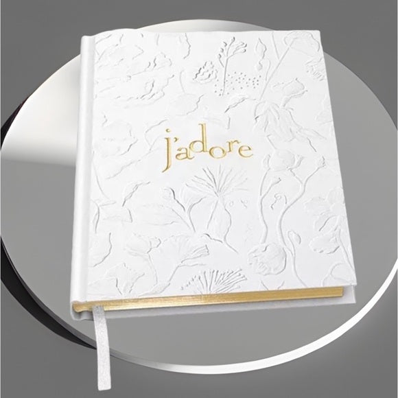 Dior Notebook Limited EditionJ'adore Journal White & Gold