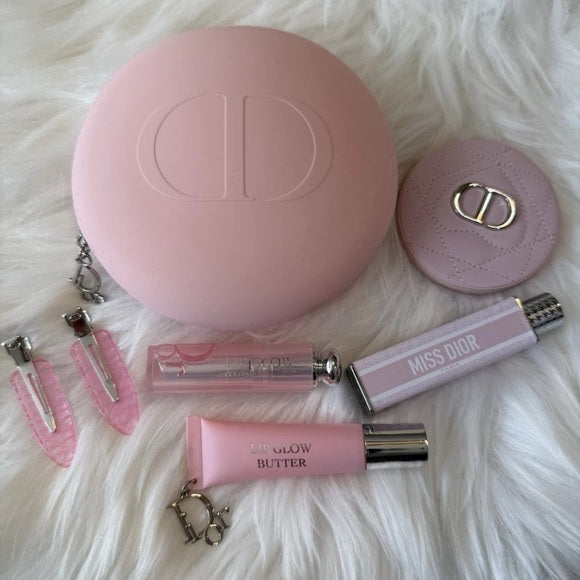 Dior Beauty Round Pink Silicone Pouch