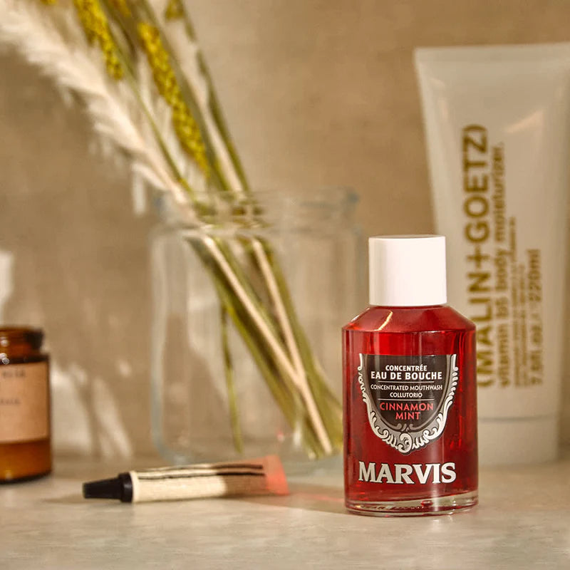 Marvis Cinnamon Mint Concentrated Mouthwash – 120 ml