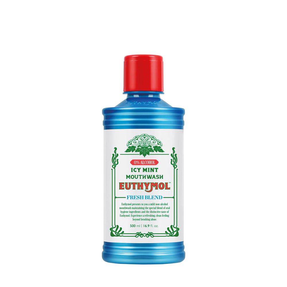 Euthymol Alcohol-free Mouthwash (Icy Mint) 500 ml