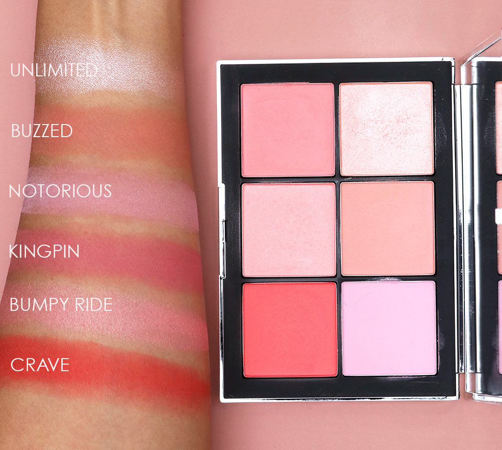 NARS issist Wanted 1 Cheek Palette x6