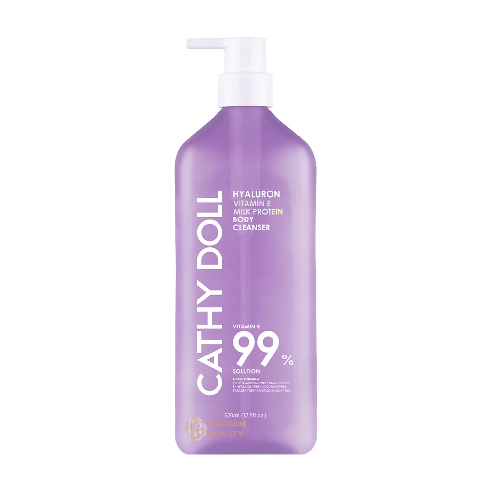 Cathy doll hyaluron vitamin e milk protein body Cleanser with Vitamin E 520ml