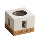 Sadeem Incense Burner - White & beige