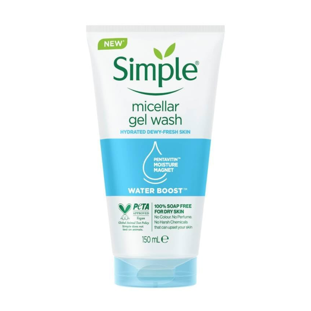 Simple Water Boost Micellar Facial Gel Facial Wash-150ml