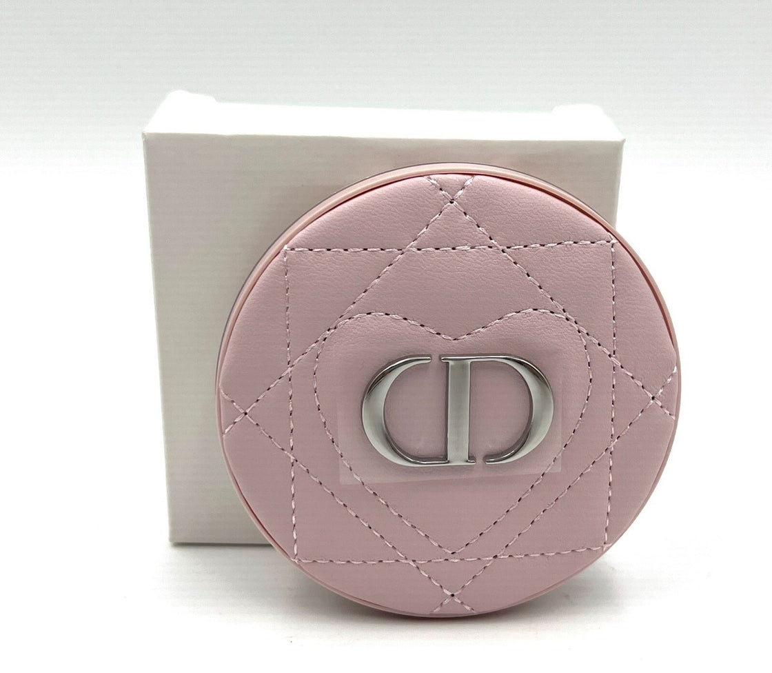 Dior Beauty Pink Heart Shaped Mirror Pocket - Leather (without box)
