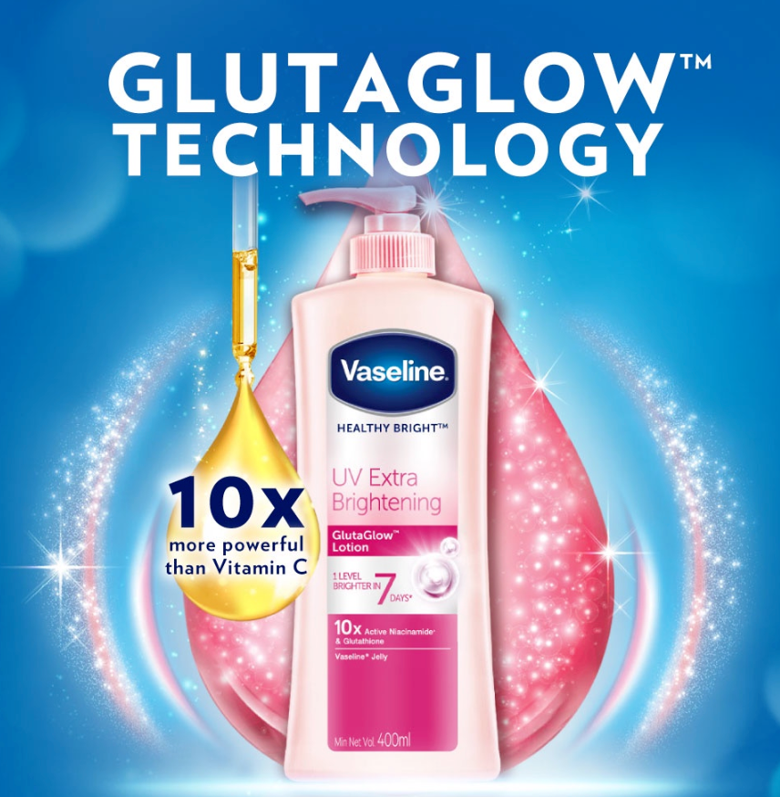 Vaseline Body Lotion Healthy Bright UV extra brightening lotion 400ML
