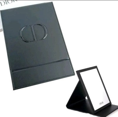 Christian Dior stand mirror Black CD Logo