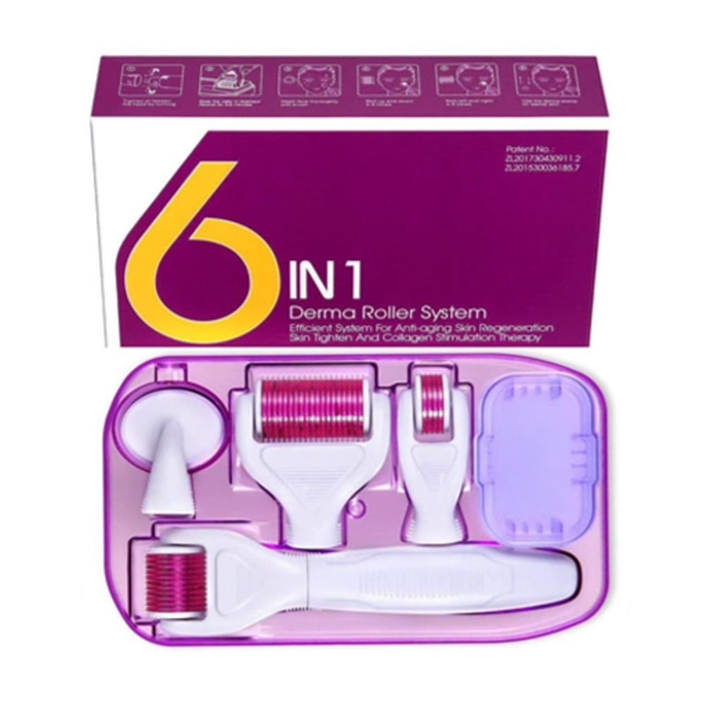 Ibeauty Derma Roller system 6in1 pink