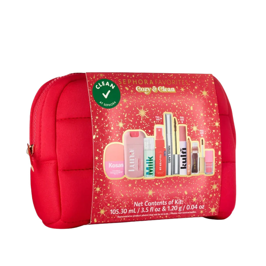 Sephora Cozy and Clean Makeup Holiday Gift Set-9pcs
