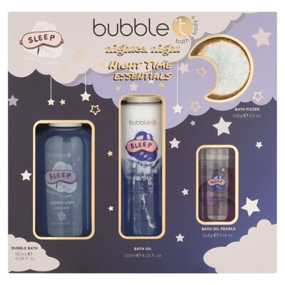 bubble t nightea night night time essentials gift set